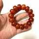 MUSI beeswax bracelet for men, frosted Baltic old wax barrel beads, atmospheric amber new model with certificate, old wax frosted barrel beads for men