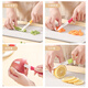 BAYCO fruit knife 3-inch ceramic paring knife with knife cover portable peeling knife paring knife peeler green BD8005