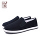 Shiju Frühlings- und Herbst-alter Peking-Stoffschuhe Herrenschuhe Wolle High-End-Traditionelle Stoffschuhe faule atmungsaktiv