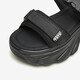 
TATA casual thick sole sandals women's shoes soft sole beach sandals summer WL701BL4 black 38