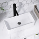 Jiumuwang (JOXOD) Arbeitsplatte Basin Fitionssensi Arbeitsplatten -Basin -Balkon -Waschbecken Einzugsbecken Haushaltswaschbeckengröße Quadratwaschbeckenhygiene 6210 klein (370 x 235x120)