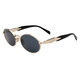 PRADA sunglasses small round frame sunglasses cat eye metal frame women's trendy glasses 65ZS/55-ZVN09T