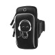Sports mobile phone arm bag, running mobile phone arm bag, arm strap, thin and sweat-proof, universal mobile phone case for men and women for night running, mobile phone bag, wrist arm cover, jm9 large [Tree Wild Goose] frame reflective design/luminous pattern/upgraded version