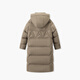 Aijutu Einfache, atmosphärische und modische lange Kapuze -Down -Jacke ewraj4n728a dunkelbraun 87 155/80a/s