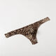 Sexy underwear men's leopard print sexy underwear thong thong bag t pants narrow edge trousers sexy men's thong rosy 3XL