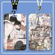 So-called card cover Susumuli campus card work permit factory water card ride card citizen card protection case So-called S4865 card cover + long black lanyard