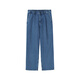 MUJI Men's Kapok Blend Denim Overalls Men's Men's Pants Straight Loose 25 Years Autumn Men's Wear Blue M (170/80A)