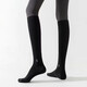 St. Xian pressure calf socks for women in spring and autumn, non-slip, professional fitness, long-tube muscle compression socks, thin leg skipping socks, black, 34-41 yards/1 pair