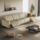 Gujia Home (Kuka) Italienische leichte Luxus luxuriöse nullwandige elektrische Funktion Ledersofa Wohnzimmer 6296 [Klavierschlüssel schwarz] Vierperson Double Electric