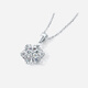 Saturday Fortune PT950 platinum pendant women's snowflake pendant birthday gift B0414169 without chain, about 1.24g