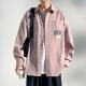 
Baiqueting short-sleeved shirt men's summer new ice silk shirt jacket men's trendy brand loose casual work jacket top 854 light gray 3XL
