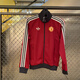 阿迪达斯 （adidas）外套男女三叶草复古条纹休闲足球立领夹克JD9096IY0055官方旗舰正 深靛蓝1 IT3878 M