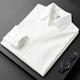 Prideme leichte Luxus Herbst Dünne kubanischer Kragen weißes Hemd Langarm Slim Puting Business Casual Italian Herren Shirt BNS6636-Black 2xl [Gewichtsempfehlung: 150-160jin [Jin gleich 0,5 kg]]]