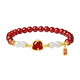IL&CO You Ke Cute Snake Lucky Snake Year of the Snake Red Rope Bracelet Girl Snake Birthday Gift for Girlfriend Lucky Snake Year Red Agate Bracelet