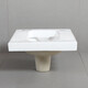 Comfortable Eagle brand household flush tank set, ceramic squat toilet, anti-clogging, silent and odor-proof, complete set of squat toilet, luxury low-key brushed silver A with trap front drainage