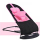 
Baby rocking chair, baby coaxing artifact, foldable deck chair, cradle, baby sleeping, rocking bed, children's automatic soothing rocking chair, red cotton cloth, with toy stand + [send three toys]
