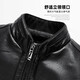 Classic car (LAOYECHE) daddy velvet thickened leather jacket middle-aged men autumn and winter stand-up collar jacket men middle-aged and elderly men's clothing