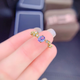 Muchin small fresh tanzanite ring 4*5 open ring fresh 925520 Valentine's Day gift for girlfriend female ring
