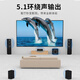 LDZS 新款家用5.1声道蓝牙功放机大功率多功能专业AV超重低音K歌Hifi家庭影院KTV功放设备 388双环牛功放机蓝牙版