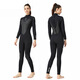 ZCCO New 3mm Diving Suit Men's One-piece Warm Wet Suit Women's Long Sleeve Coldproof Snorkeling Winter Swimsuit Men's Black XL