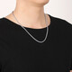 Saturday Fortune (ZLF) Platinum Necklace Men's Platinum PT950 Domineering Bada Chain Boss Chain for Boyfriend 55cm - 18.37g