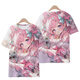 2025 Frühling Neues 2D-Animations periphere niedliche gedruckte kurzärmelige T-Shirt für Frauen Sommer New Lose Top T6187 L 100-110