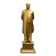 Ai Shao talks about pure brass Chairman Mao's windbreaker like a great man bronze statue living room housewarming gift office study sculpture ornaments 40.8cm back hand like red velvet back cover