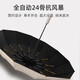 He Jiagong fully automatic umbrella vinyl 24 ribs men's and women's double umbrella men's business folding umbrella large reinforced windproof black vinyl 24 ribs