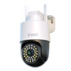 Police TV Camera ultra-claire Monitor extérieur 360 degrés sans angles morts avec vision nocturne surveillance de la maison sans charge de vie sans charge 4G RURAL CAME CAME MOBILE TÉLÉPOSITION RÉSILOGE [TRAFIC SANS LA VIE SEMPLE] Aucun réseau requis + Plug-in et utilisation + 64g