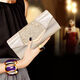 KUQIDAISHU handbag (KUQIDAISHU) clutch bag women's fashionable dinner bag dress cheongsam paired with banquet European and American hand-catched socialite bag golden