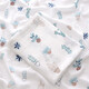 Bei Qichu baby bath towel double layer gauze bath towel cotton blanket newborn towel quilt thin spring and summer double layer gauze bath towel-Rabbit Paradise 105*120cm