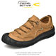 Zapatos de cuero dinámico de camello zapatos de senderismo genuino de cuero genuino no deslizamiento de otoño e invierno al aire libre zapatos de ancianos con la punta de los pies cómodos zapatos de trabajo casuales marrón (capa superior de vaca) 9888 38 zapatos de cuero estándar tamaño