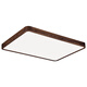 Copper Heart Woody Lighting Nuevo techo chino LED LED Madera sólida Antigua Estilo chino dormitorio Simple Luz de sala de estar china J9758 Luz de ventilador 50*50 cm Cambiamiento de espectro completo