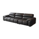 DUOFEI Kingdom Geothe Great Leather Sofa italien MINIMALISTIQUE MOWNIMAL MOWNI-PERSON PERSONNE DIRECT ROW APPARTEMENT 2025 NOUVEAU Meubles de salon Y728 Version de luxe de 3,2 mètres à rang direct direct [Modèle de latex] Emballage complet Couche de vache