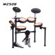 Muza Electronic Drum Beginner Performing Adult Children Common Getting Started Exercise MZ528 Heat Orange Five Drums and Sanxun