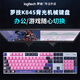 罗技（Logitech） K845机械键盘 有线键盘办公全尺寸键盘 电竞游戏发光键盘 吃鸡键盘 diy键帽 情人节礼物 K845【My makeup bag】-红轴