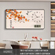 Sentiment de la peinture, de la paix et de la joie Perpetual Calendrier Corloge électronique Restaurant Décoration Peinture salon Regarder Hanging Painting Calendrier Calendrier MUTE CLORME JD141.1 Perpetual Calendar + Watch / Black Hand 140 * 70 (adapté aux restaurants à environ 2 mètres) Crystal Picture PVC Black Edge Black Edge