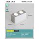 
Daguanyuan (DGY) surface-mounted downlight intelligent high finger display anti-glare no-glare living room lighting ceiling light Guangdong Zhongshan lamp 429O 9853 Mi Home - Double-head white Purui 20W pole-less