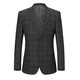 Classic Car (LAOYECHE) High-end Casual Suit Men's Middle-aged Wool Single-Wool Jacket Middle-aged and Elderly Brand Single-Piece Business Suit Plaid Top 2120 Models - Dark Gray 165/84A