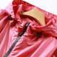 Freesmily Japanisches Kap großer Regenmantel für Frauen Erwachsene Mode Wanderung langes Fahrrad Poncho Männer koreanische Outdoor wasserdichte Rot/7029 L