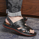 Ji Huilixiu Sandales 2025 Chaussures de plage d'été Sandales masculines décontractées respirant extérieure douce Sole sans glissement.