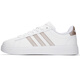 阿迪达斯（adidas）女鞋 夏季新款COURT 2.0运动鞋潮流复古低帮板鞋耐磨轻便休闲鞋 GW9215 37