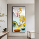 Pintura decorativa de porche de xiaolulina Versión vertical simple simple Resumen Pintura colgante Sofá Muro Mural Corredor Pintura de porcelana de cristal