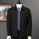 Pier Cardin Wool Jacke Herrenjacke Frühling und Herbst neuer Stil mittlerer und älterer Außenbekleidung und gelegentlich führender Kaderjacke DK-34 Button-Down-Style-Dark Grey L (175)-Empfohlen 130-145jin [Jin gleich 0,5 kg]