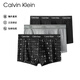 Calvin Klein CK Men's Boxer Panties 3 Pack U2664G Chinese Valentine's Day Gift YKS Letter Black Gray L