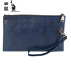 Kangaroo (Kangaroo) Nuevo moda para mujeres Europea europea retro Mano retro sosteniendo el lienzo impermeable Bolsa de inodoro Almacenamiento Cambio de la llave Bolsa Negro 11 pulgadas 255*158*27 mm