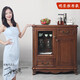 Cabinet à thé de thé Bedamsanne Dispensateur intégré en bois massif de la barre de thé en bois intelligent distributeur d'eau haut de gamme Dispensateur entièrement automatique Accueil Vertical sous-marin Armoire à vin 9906 Yuanxin Machine de thé à thé entièrement automatique Type chaud
