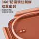 欣美雅（xinmeiya）玻璃饭盒可微波炉加热专用碗学生上班族带饭餐盒保鲜分隔型便当盒 大长三隔1050ml【单只】+保温包