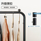 Yicai Nianhua metal coat rack bedroom clothes rack floor-standing simple clothes rack vertical clothes hanger clothes drying rack 2092BK2