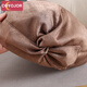 
COYOJOR Xiyao Summer Beret Ladies Painter Hat Kinkle Hat Retro versatile Fashion Fashion High-end Middle-aged Hat Gift Khaki Adjustable